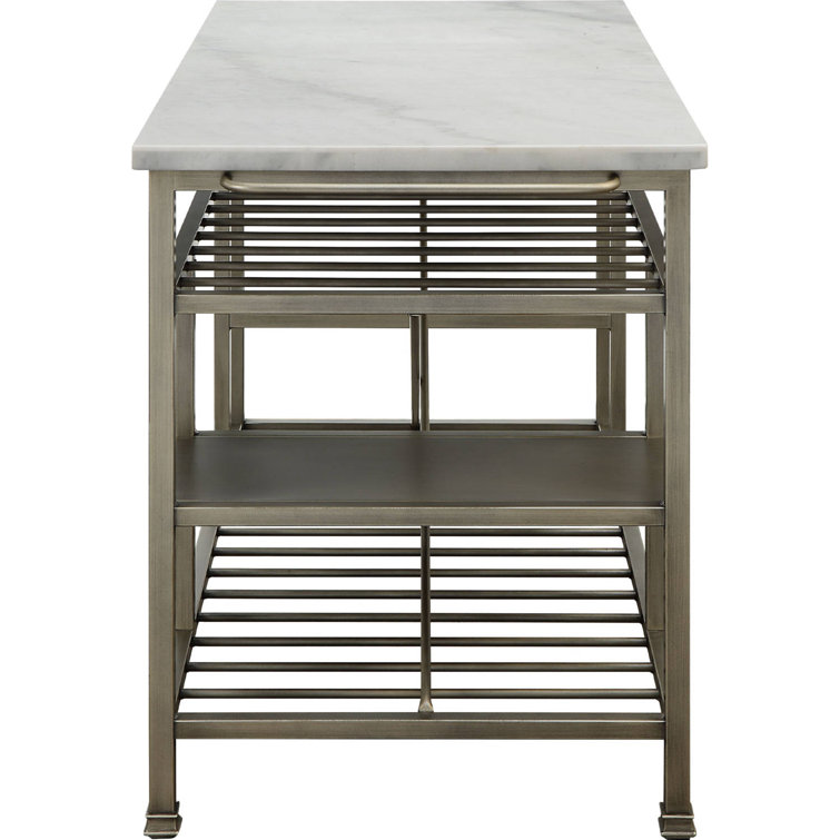 Latitude Run® 50'' Prep Table with Marble Top Wayfair.ca